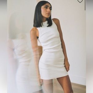 Princess Polly White Classic Tank Dress, US 8/AU 12, NWT